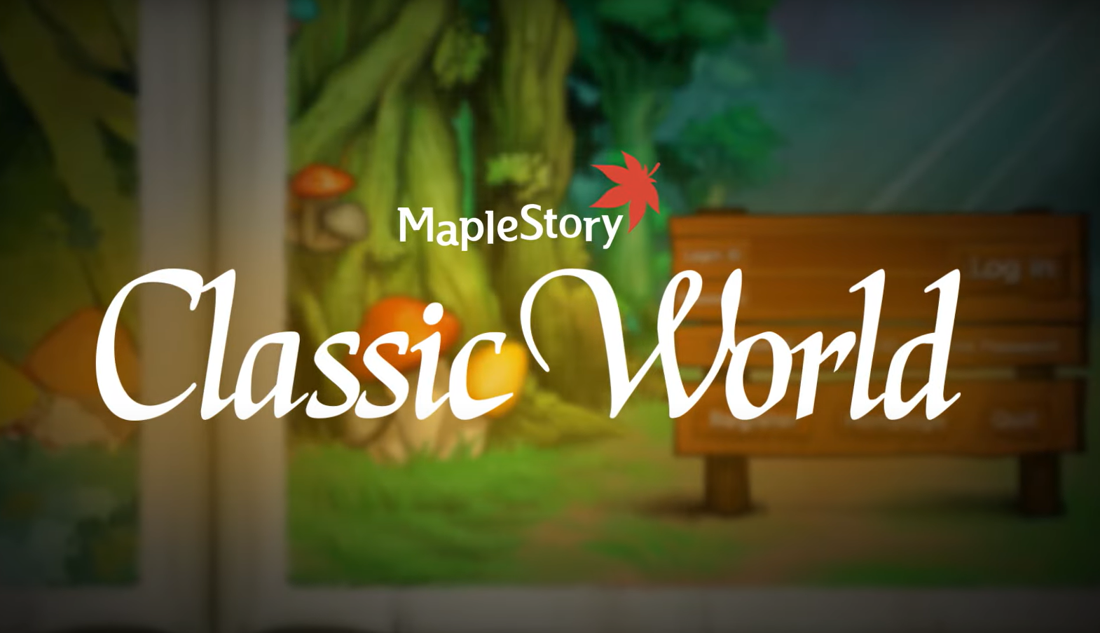 MapleStory Classic Announcement poster