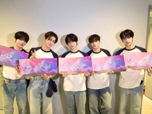 TXT after their Incheon Day 2 Concert, for Meeting TXT blog post